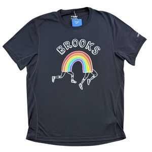 NWT Brooks Pride Distance Short Sleeve Shirt